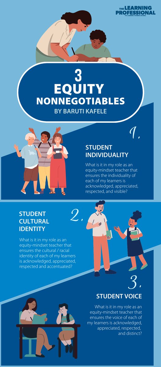 My 3 Equity Nonnegotiables. I might add, my 3 UNWAVERING Equity Nonnegotiables. They matter! Thank you Learning Forward #bam