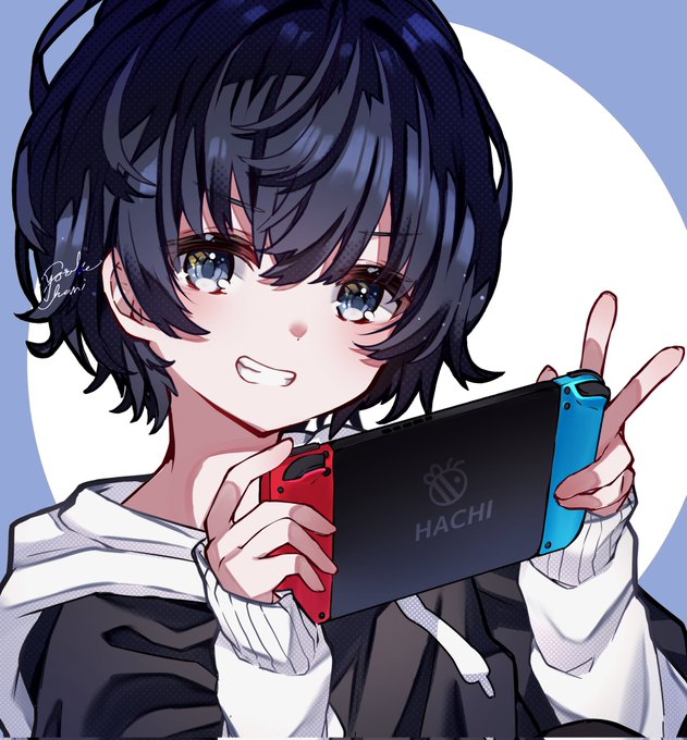 「blue eyes joy-con」 illustration images(Latest)