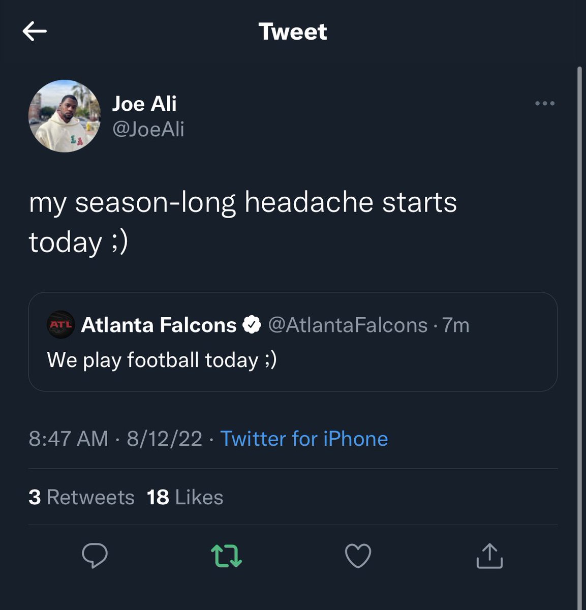 FourVerts's tweet image. falcons twitter, i missed you. we’re back!
