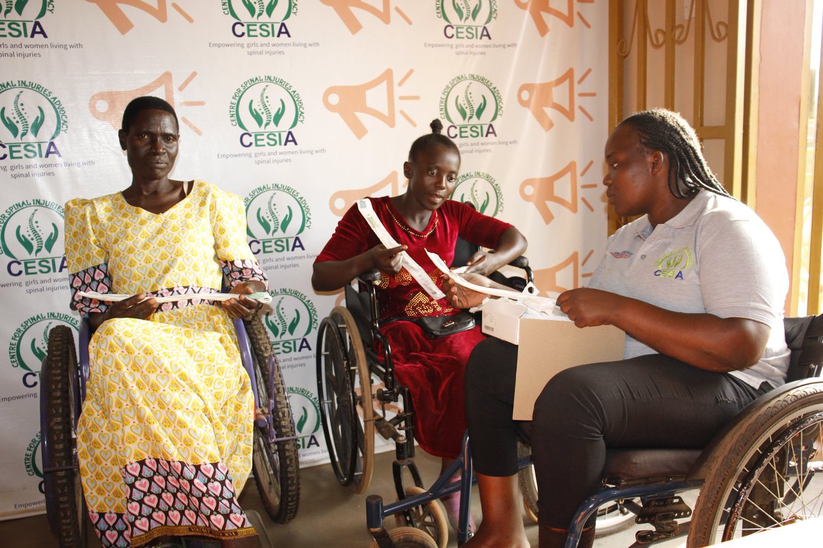 CesiaUg's tweet photo. CESIA UG has made continuous efforts to empower girls and young women living with #spinalinjury in a bid to restore their confidence, honour and better #standardsofliving with a belief that women empowerment is the backbone for eliminating #discrimination and stigma among #PWDs. https://t.co/7oL2mcTV2M