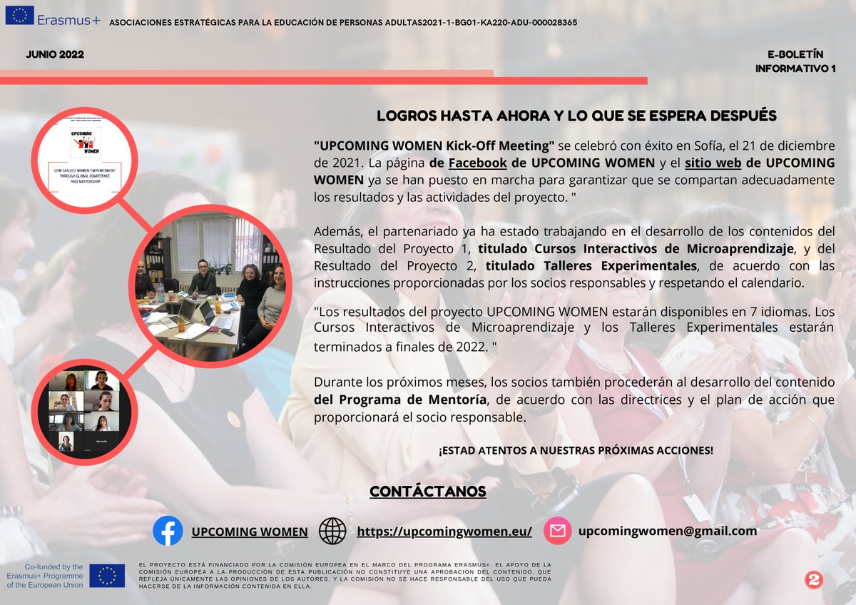 SSF_info's tweet photo. 💪​El empoderamiento y la capacitación de las mujeres poco cualificadas en situación de vulnerabilidad es el objetivo principal del proyecto UPCOMING WOMEN.

Si queréis más información sobre el proyecto 👉​ https://t.co/5dnqhFBEoU https://t.co/rMqKyw4l76