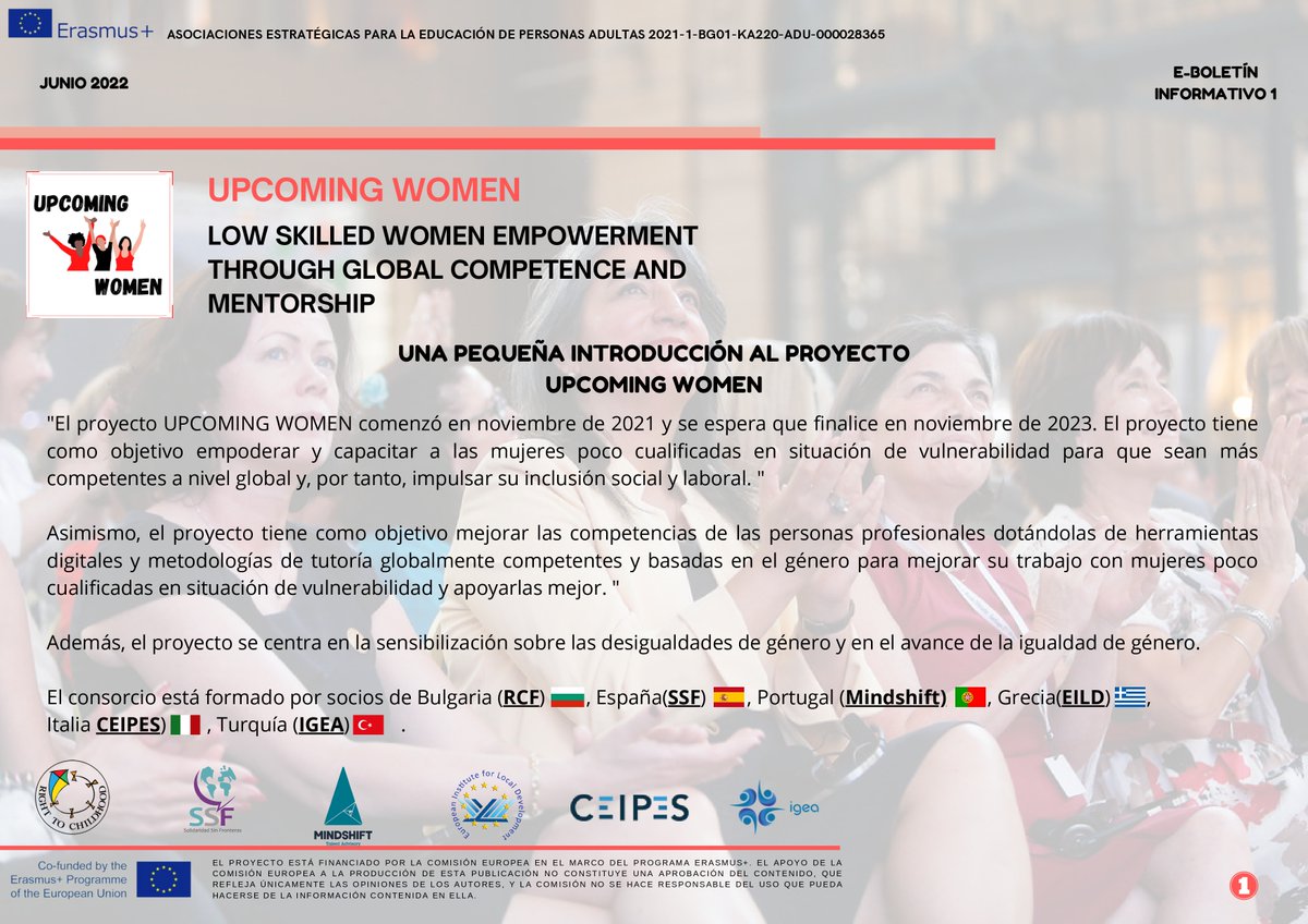 SSF_info's tweet photo. 💪​El empoderamiento y la capacitación de las mujeres poco cualificadas en situación de vulnerabilidad es el objetivo principal del proyecto UPCOMING WOMEN.

Si queréis más información sobre el proyecto 👉​ https://t.co/5dnqhFBEoU https://t.co/rMqKyw4l76