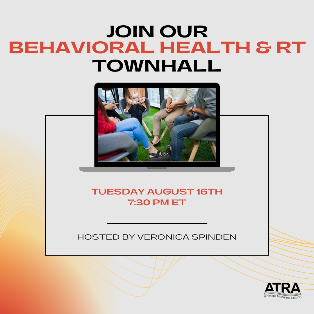 ATRAinAction's tweet photo. Save the Date! 

Join ATRA for an open conversation to discuss barriers to practice within behavioral health settings. Bring your expertise and be a part of the solution!

https://t.co/6FiZV2oMpX https://t.co/dGEGOxaQ2v
