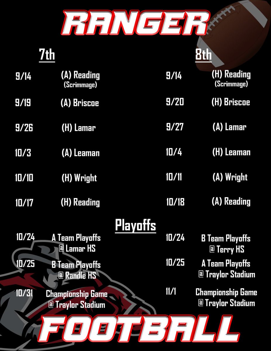 GJHAthletics's tweet photo. Football &amp; Volleyball schedules for the 22-23 season!

LETS GOOOOOO‼️🏈🏐

#GJHRangers #RedTrackPride https://t.co/sex7WPeTvg
