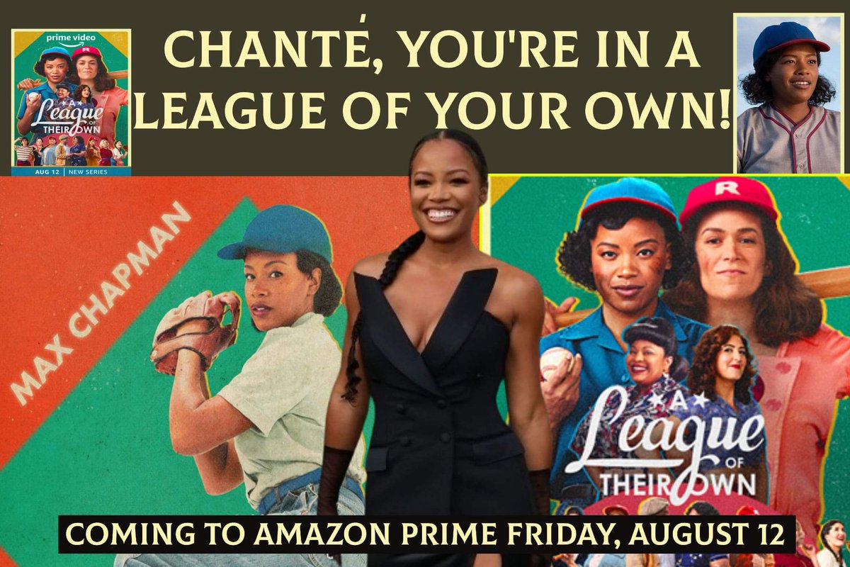 💖 Chante' Adams Fan Club! Create your own Watch Party today! Don't miss it on Amazon Prime!💖⚾💖