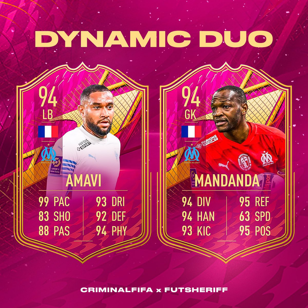 Fifa22leaking's tweet photo. 🚨👀Mandanda 🇫🇷 And Amavi🇫🇷 Are Coming Dynamic Duo Objective
@FutSheriff @Criminal__x 

#FIFA #FUT22 #Fifa22UltimateTeam #FIFA22leaks #fifa22 #futsheriff #FIFA23 #fifa23beta https://t.co/1DRnuGzqYh
