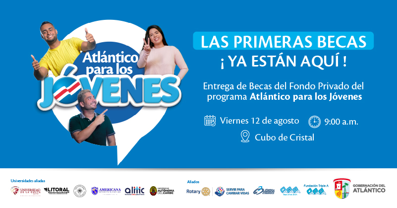 ¡Con nuestro programa #AtlánticoParaLosJóvenes seguimos materializando sueños! 🙋‍♀️👏 Gracias a una alianza público privada hoy en el Atlántico serán más los jóvenes que recibirán la oportunidad de acceder a la educación superior.