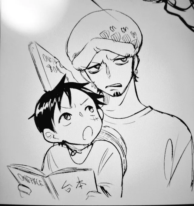 ラピュタ見ながら何故か🐯👒落書き 