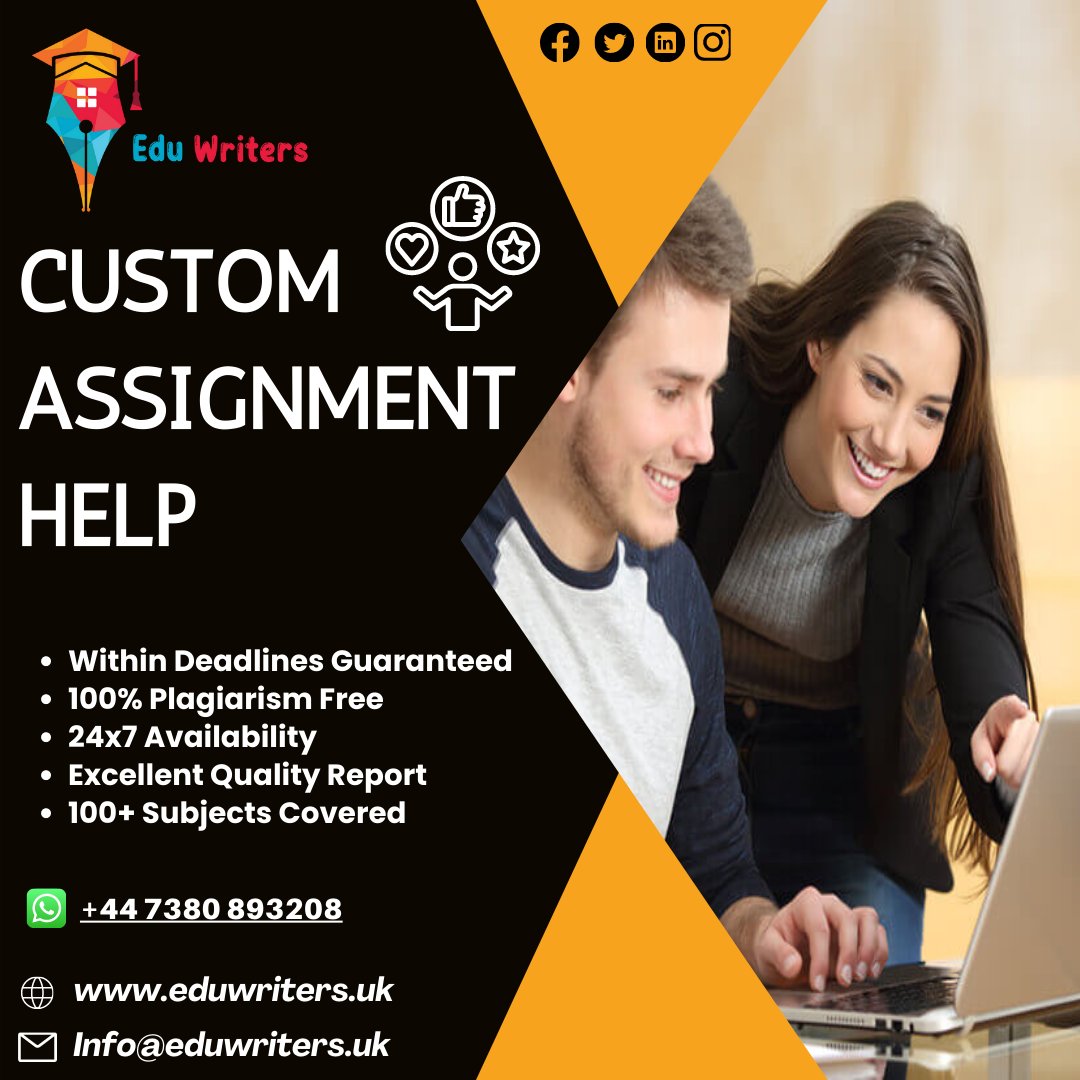 Eduwritersteam's tweet image. Be confident! Because you choose our Custom Assignment Help Services.
Order your task Now:
#customassignment #customassignmenthelp #customassignmentwritinghelp #assignmenthelp #onlineassignmentwritingserviceshelp #customassignmenthelponline #EduWriters