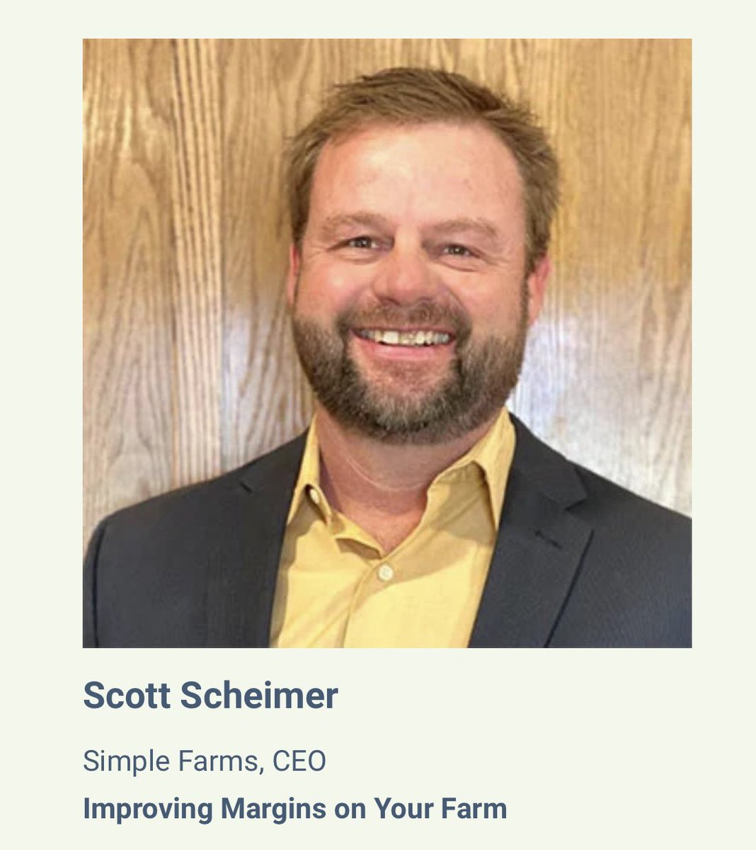Simple_Farms's tweet photo. Let’s us know if you’re coming!
These are the speakers for our event touching base on meaningful information to help your farm operation!
•2 Farm Visits
•Field Demos
•Dinner & Presentation
#farmevent #presentation #farmoperation #locusag #simplefarms #fieldday #margins https://t.co/mCv9evmS2Y