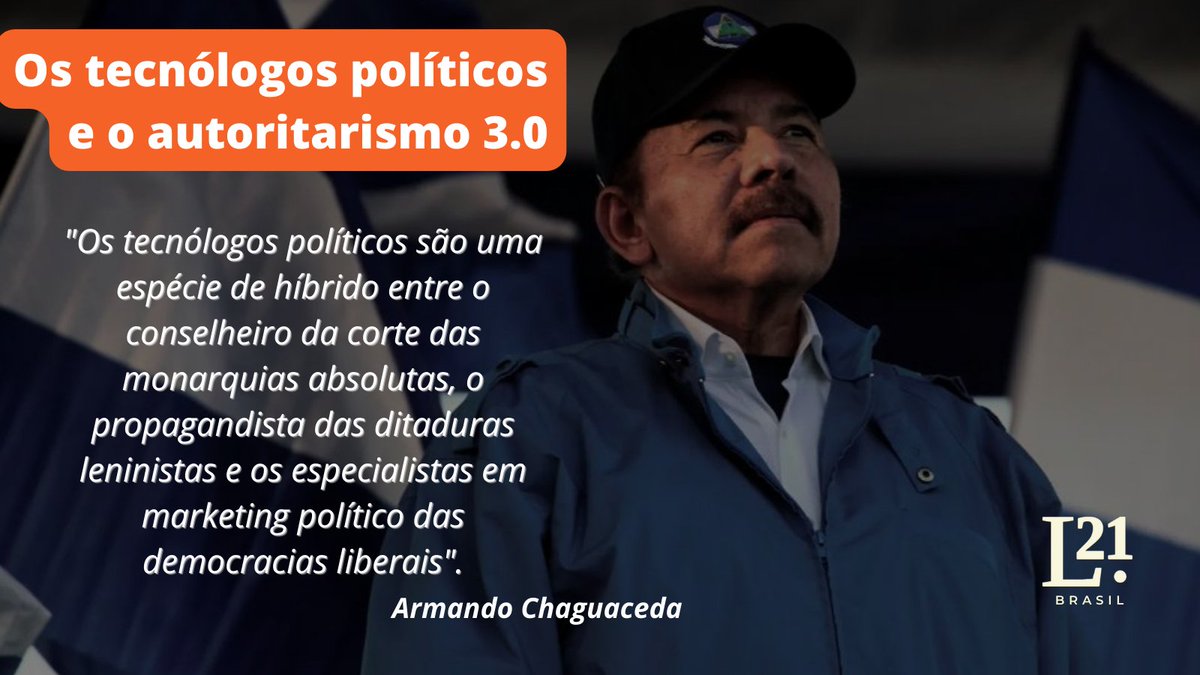No artigo de hoje, o doutor em História e Estudos Regionais, Universidade Veracruzana (México), #ArmandoChaguaceda (<a href="/DMando21/">Armando Ch Noriega</a>) , explica quem são os #tecnólogospolíticos e como funciona o autoritarismo 3.0.

👉Acesse o link e leia o artigo.
latinoamerica21.com/br/os-tecnolog…