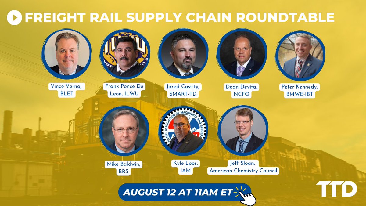 "I'm sad to say that the current state of freight rail is not great," Marty Oberman, chairman of the Surface Transportation Board says at the TTD roundtable. "I'm not optimistic about the pace at which rail service can recover, it is affecting every aspect of the economy" https://t.co/IO25ayBwdX