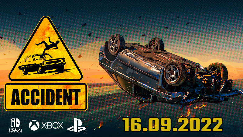dualitygames1's tweet image. You were asking for it, we hear you, and we’re delivering! 

We’re happy to announce that Accident is coming to consoles 🚗!

Play Accident on PlayStation 4, XBOX One, and Nintendo Switch on the 16th of September!

 #Accident #ConsoleRelease