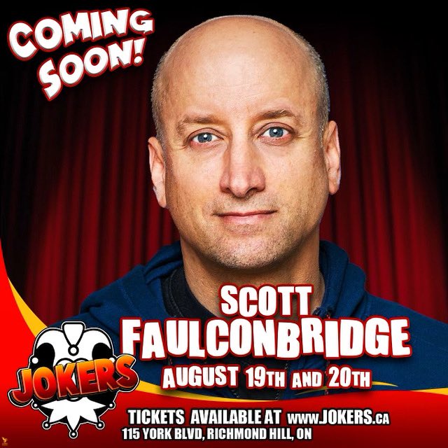 Jokers Comedy Club (@jokers905club) on Twitter photo Come see the hilarious <a href="/scottythecomic/">scott faulconbridge</a> on Aug 19th & 20th at 9PM with special surprise guest comics! Tap the link in bio to get your tickets TODAY bit.ly/38Kkla7 š
#Jokers #ComedyClub #RichmondHill Come see the hilarious <a href="/scottythecomic/">scott faulconbridge</a> on Aug 19th & 20th at 9PM with special surprise guest comics! Tap the link in bio to get your tickets TODAY bit.ly/38Kkla7 š
#Jokers #ComedyClub #RichmondHill