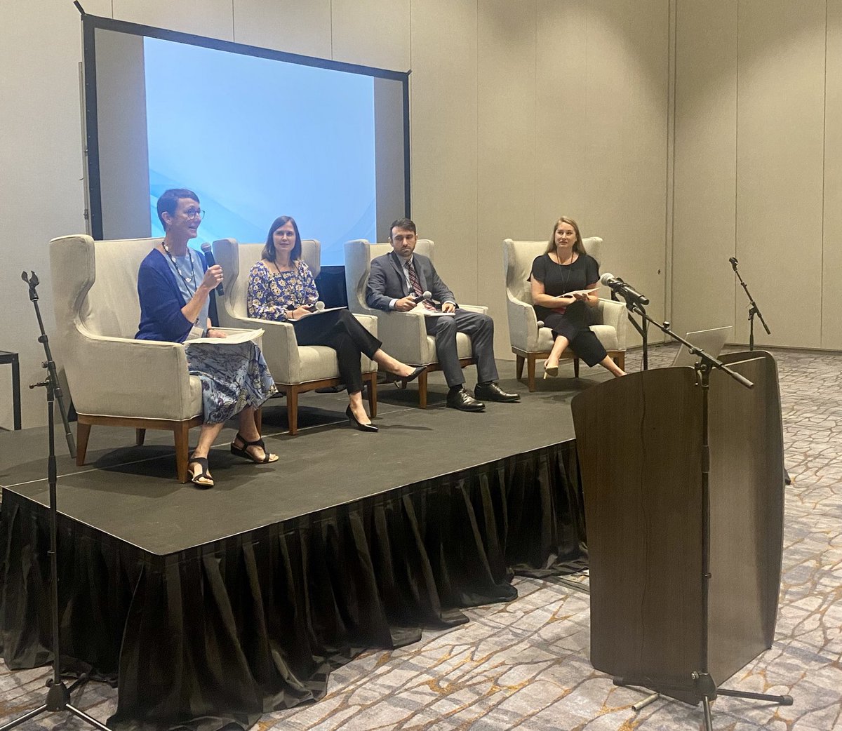 Dogwood's own Susan Mims, CEO and Sarah Grymes, Vice President of Impact - Housing​  taking part of WNC Rebounding Summit's digital equity &amp; inclusion panel.  #DogwoodHealthTrust #TogetherIsBetter