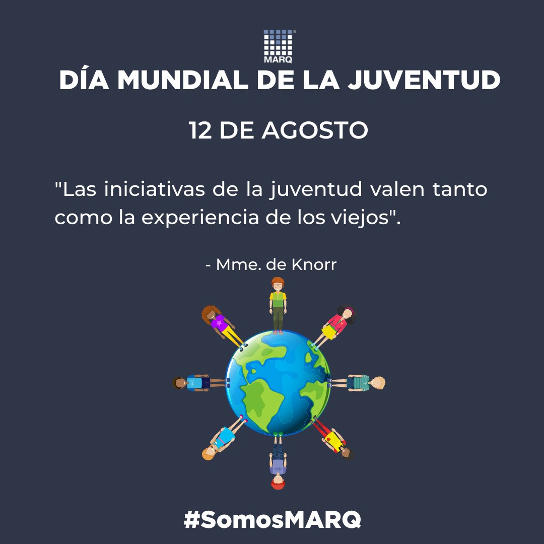 marq_mx's tweet photo. Hoy se celebra el Día Internacional de la Juventud,  su objetivo es conseguir la participación de los jóvenes en todos los ámbitos de la sociedad, para solucionar los desafíos a los que la juventud se enfrenta cada día.

#DíaInternacionalDeLaJuventud #Juventud #Sociedad https://t.co/DU5n0GN3A6