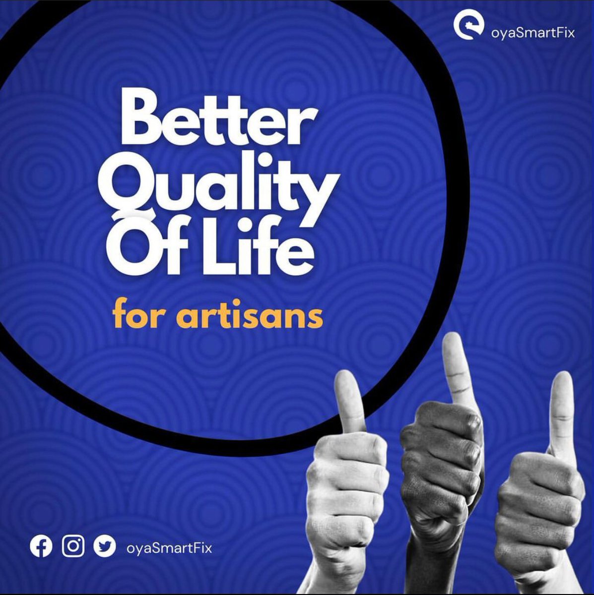 oyasmartfix's tweet photo. As in our slogan to artisans “oyaSmartFix, Better Life!”,
We are committed to providing better life for our members through several welfare packages that goes beyond access to jobs.
For more info, send us a DM / click the link (in our bio)
#artisanempowerment #oyasmartfix https://t.co/vM76kC9Nb3