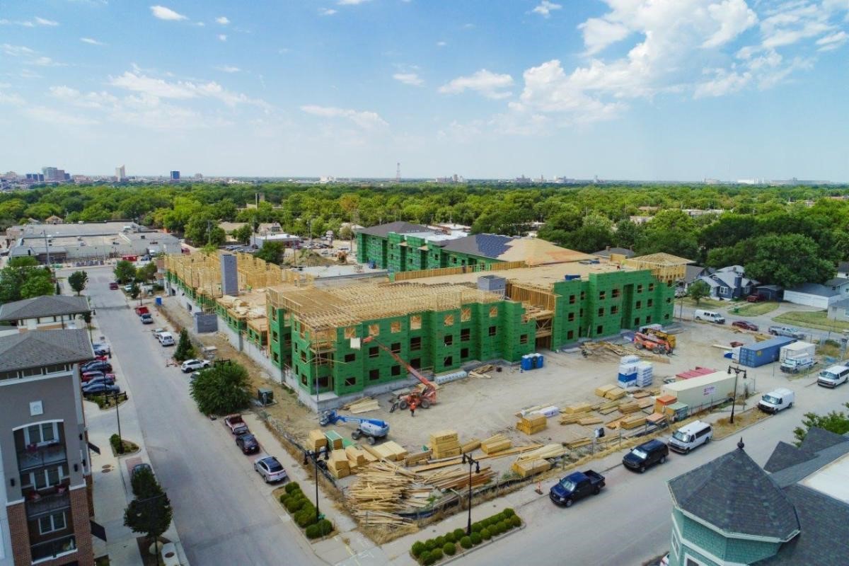 Uptown Landing II has had quite the transformation over the past few months! Our masonry crews are excited to continue making progress on the exterior and the site will really start coming to life this fall! #buildtolast