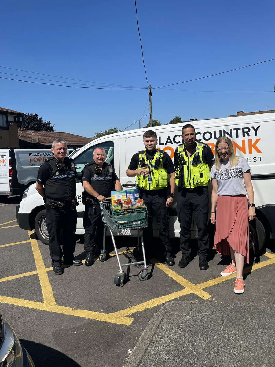 Officers from Brierley Hill Team 3 have visited Black Country Foodbank to hand the generous donations from Officers and Staff from Dudley Policing Unit to support the local community during these difficult time. Policing at its best <a href="/bcfoodbank/">blackcountryfoodbank</a>