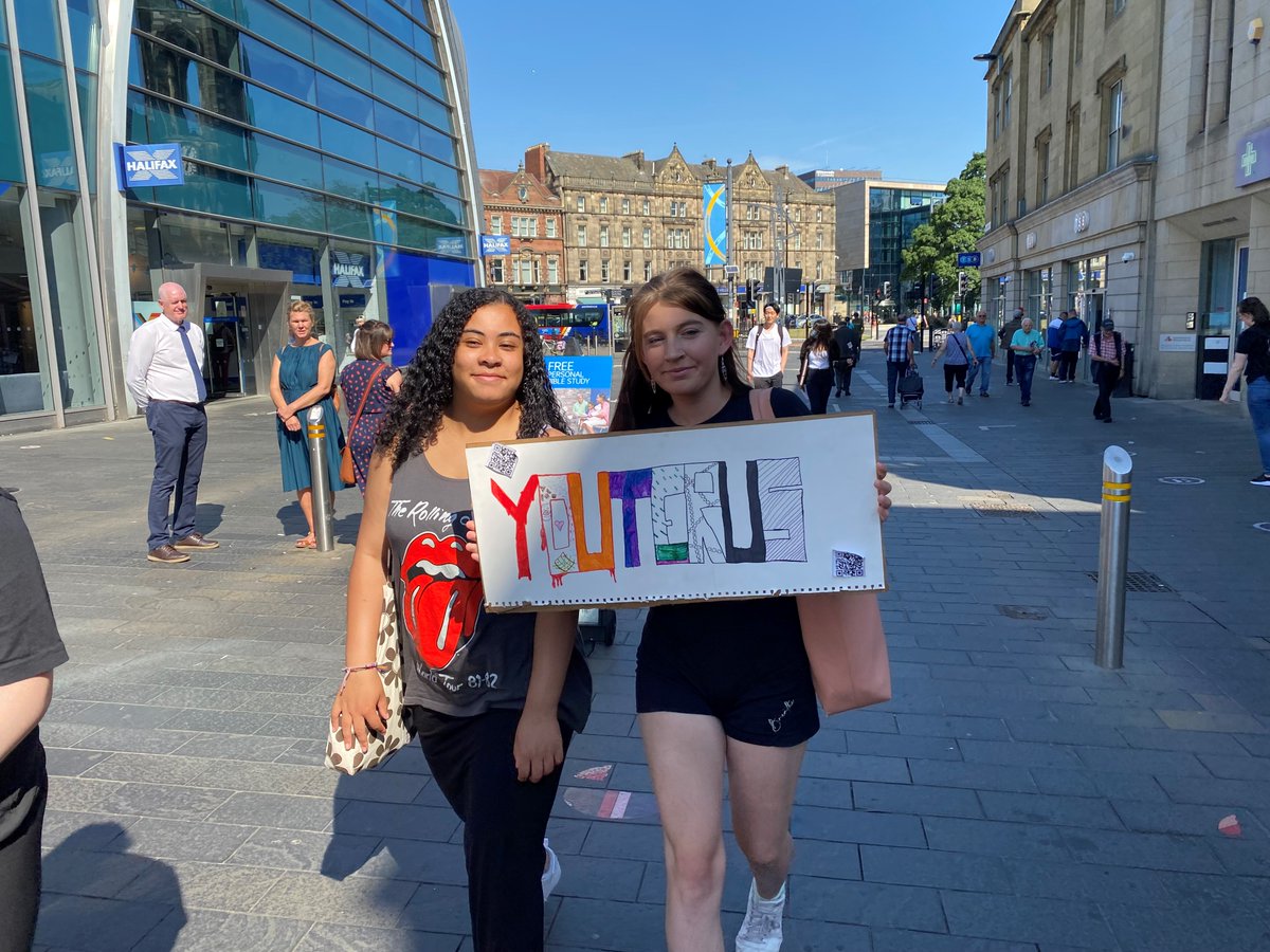 KimC_NE's tweet photo. @JordanSNE_ and I went out with @YOUterusAware today to support their silent walk, the aim to gain signatures for their petition which focusses on bringing the period conversation more to the forefront. @NCS this group are amazing! So great to see you all, you should be so proud! https://t.co/19FuvPS1Fi