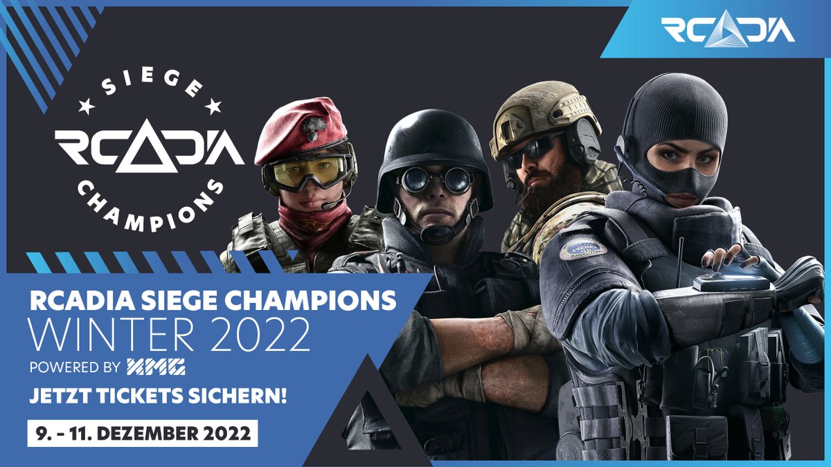 📢Die Ticketpage ist live📢

Die RCADIA Siege Champions powered by <a href="/xmg_gg/">XMG</a> gehen im Dezember weiter mit der Winter Edition!🔥

Schnell sein lohnt sich😎

Tickets gibts hier ➡️ bit.ly/3QgvKii

#RCADIASiegeChampions
