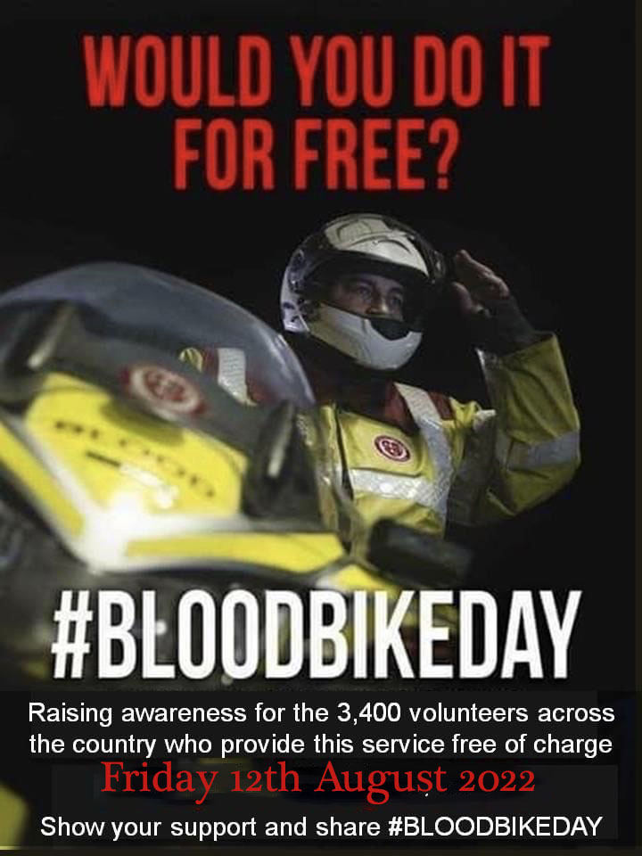 Today marks National #BloodBikeDay celebrating over 3,400 #volunteers up and down the Country who give up their time for free to support their local NHS #teamwork #charity #bloodbikers #notallheroeswearcapes #cornwallbloodbikes #ridingforlife #itswhatwedo