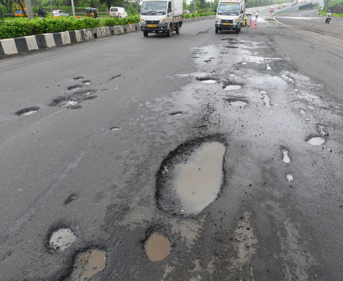 We live in a city where you are asked to appear before the court on failing to pay 200 Rs RTO challan but fails to file even an FIR on contractors and engineers responsible for potholes maintenance having annual contracts of 2000 Cr. Yes that's our city Mumbai. #MumbaiLife