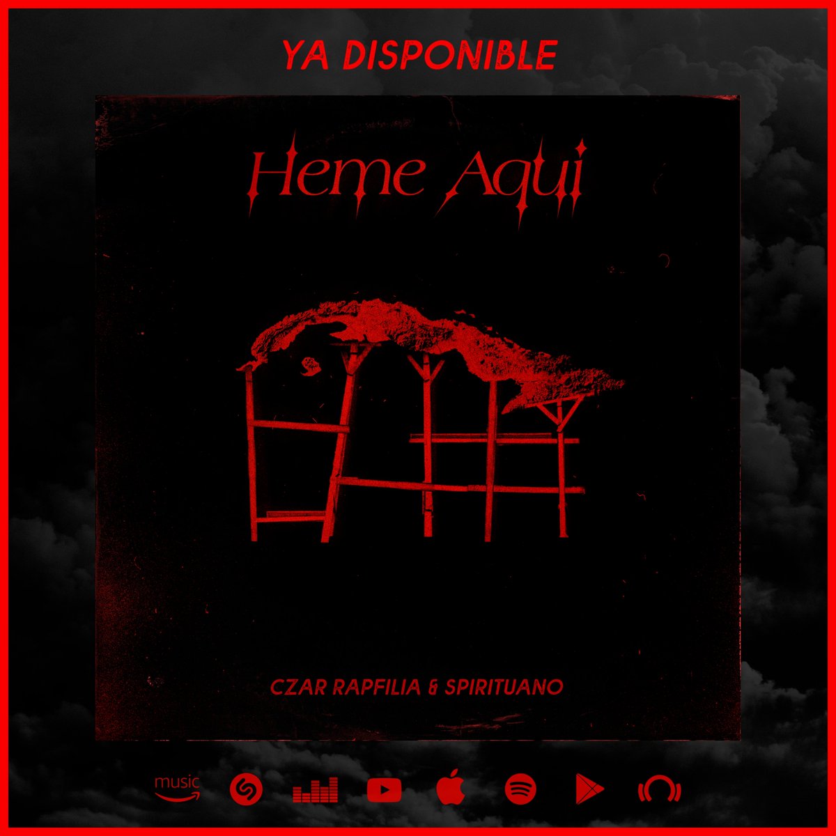 Ya puedes escuchar Heme Aquí en  todas las plataformas digitales.👇🏾
songwhip.com/czarrapfilia/h…

O en Telegram 👇🏾
t.me/czar_rapfilia

Agradecimientos a <a href="/tixxapura/">@tixxapura⚪</a>
por el Arte.
y al PRÓFUGO 264 BCB  por hacerla suya.