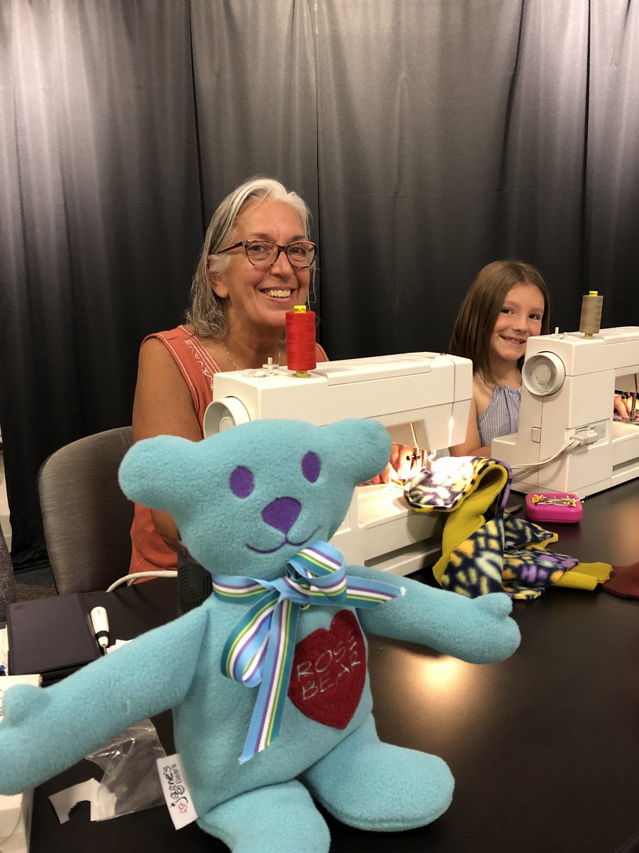 JaymesFund's tweet photo. "The community that we’ve developed among Jayme’s bears is a pretty cool thing...I wouldn’t trade it for anything." Rose Kocdra, Jayme's sewing teacher, shared her memories of Jayme and developing Jayme's Bears Project here. #MakeADifference #GivingBack https://t.co/9BVGYLwzf5 https://t.co/XmIK04tv2Z