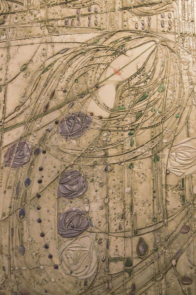 WOMENSART on Twitter "Detail from the Seven Princesses, a triptych of gesso panels by Glasgow