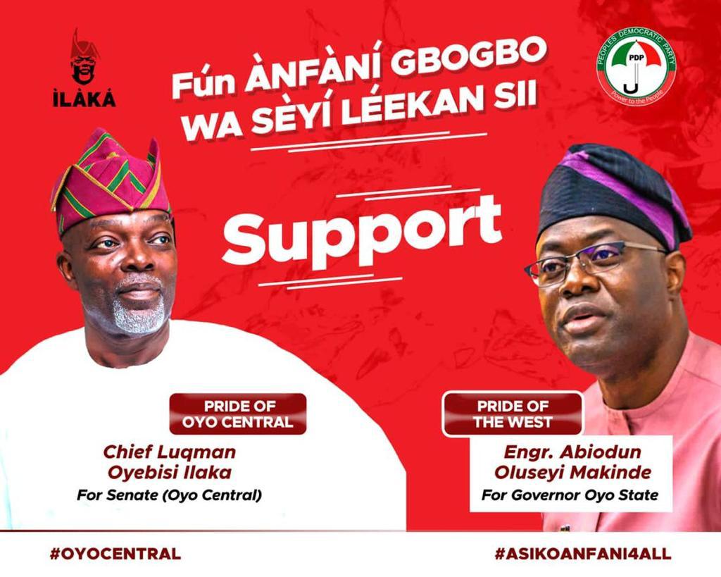 SolomonOjelere's tweet photo. #WeCanDoItTogether
Ilaka is coming!
Ilaka for oyo central
Asiko Anfani 4 All
#GSM4*4
#VisionWithAction
vote and support him for quality and significant representation at the red chamber.
PDP is power to the people.
It’s time https://t.co/tquqFzHdhU