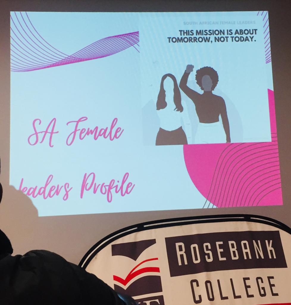 OtlatlaM's tweet photo. @SAFEMALELEADERS introduced their profile and explained more Feminism.
#RosebankCollegeMegaCampus
#Womenpower
#Celebratingwomensmonth

@RosebankRC https://t.co/0aQBguHFna