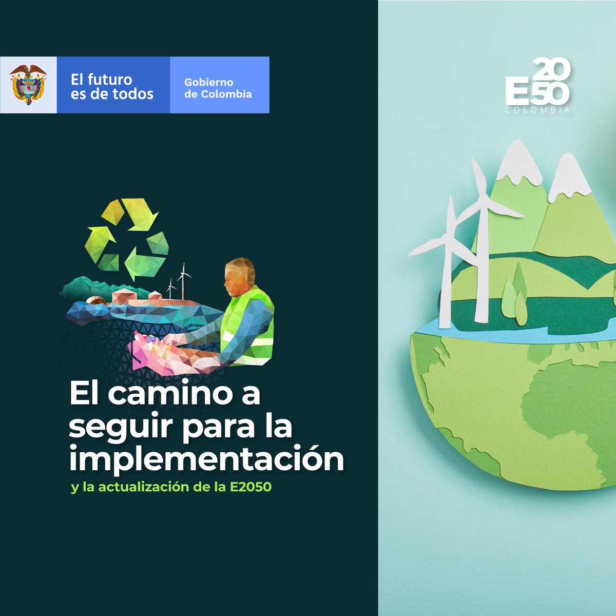 E2050C's tweet photo. Conoce el camino a seguir para la implementación y actualización de la E2050, en la página 243 del libro de la E2050👉🏼 https://t.co/87UukcSobw 

#ClimateAction #ResilienciaAlClima #E2050Colombia #ColombiaCarbonoNeutral #ColombiaResiliente #CarbonoNeutral #ColombiaAdaptada https://t.co/vZb1EMI8iv
