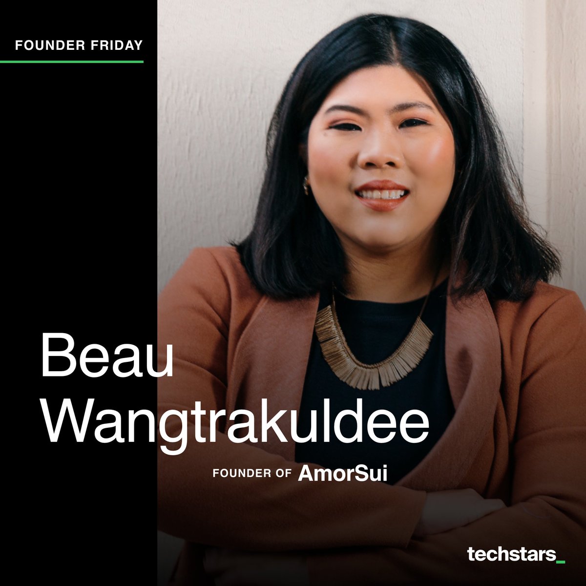 .<a href="/AmorsuiC/">AmorSui</a>'s (<a href="/TechstarsBoston/">Techstars Boston Accelerator</a>) <a href="/wangtrakuldee/">Beau Wangtrakuldee</a> has developed the first global protective wear brand, revolutionizing a $330B market opportunity by offering premium quality, easy-to-buy, functional Safewear products. #FounderFriday