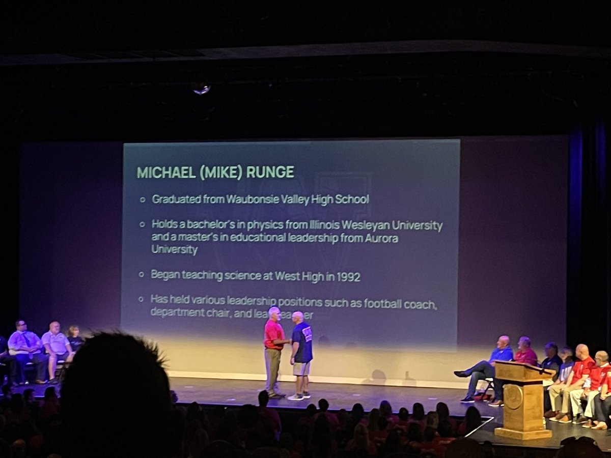 Congratulations to <a href="/WABlackhawkFB/">West Aurora Football</a> <a href="/RungeMike/">Coach Runge</a> for receiving an <a href="/sd129/">West Aurora School District 129</a> Challenge Coin!  Thank you for everything you do for our students and community!  #EveryBlackhawk