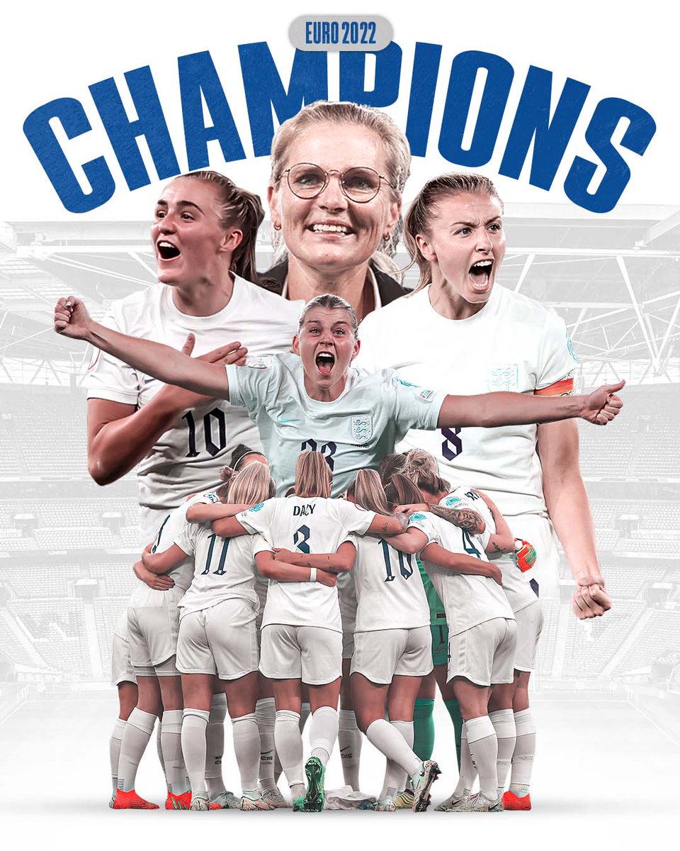 DExpress_Sport's tweet photo. FULL-TIME! The Lionesses have done it! 

Football is 𝓱𝓸𝓶𝓮 🏡🏴󠁧󠁢󠁥󠁮󠁧󠁿

#WEURO2022 | #ENG | #GER 
https://t.co/LLxuUPzC4w https://t.co/V4YHRBiHHx