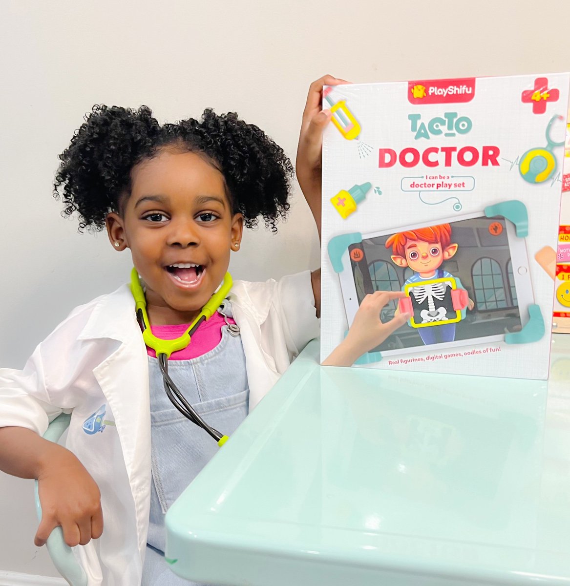 PlayShifu's tweet image. Is your little one scared of doctors? With Tacto Doctor, there’s no more fear of doctors! Our interactive doctor kit helps kids get familiar with the world of doctors with realistic learning and fun story-based games.

#PretendPlay #PlayDoctor #PowerofPlay #PlayShifu