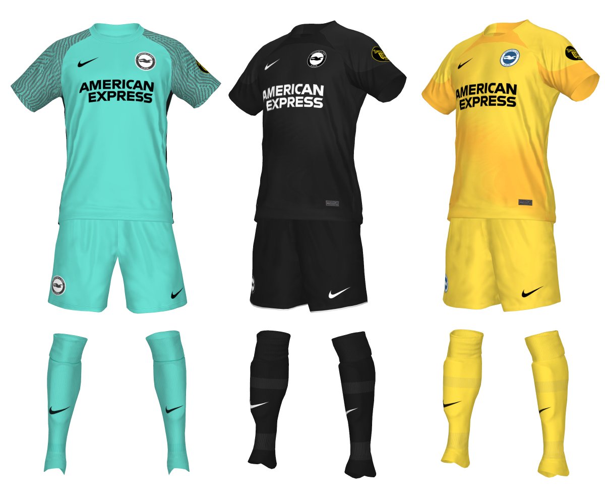 jp_kits's tweet photo. Official: Brighton Third & GK Home/Away kits 22-23
Third kit carried over from last season.
Available on Drive:https://t.co/ppDL9uyRG6
#pes2021 #pes21 #peskit #kitmaker #BrightonKit #eFootball2022
@BestPESKits https://t.co/pUjGIExp5v
