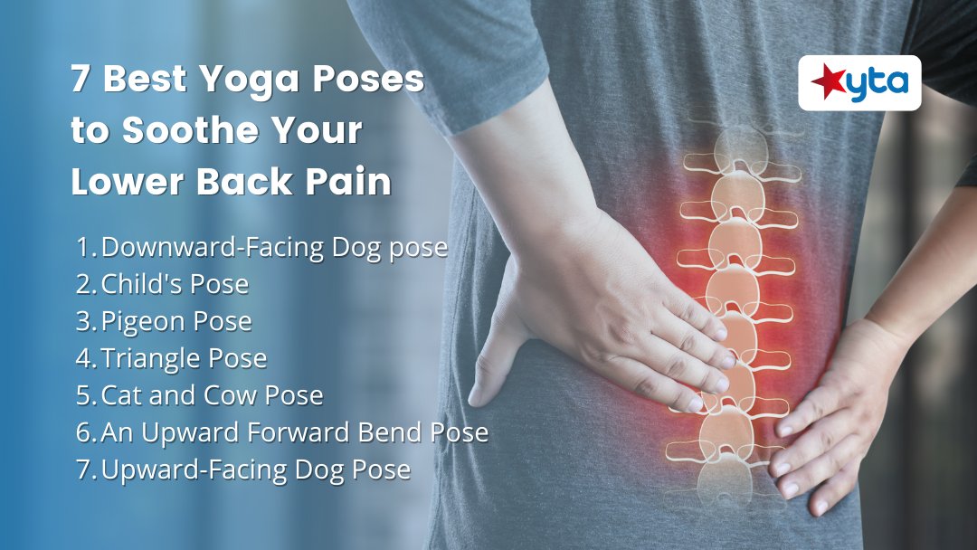 ytanetwork's tweet image. Numerous studies have shown the power of the ancient practice, which emphasizes stretching, strength, and flexibility, to relieve back soreness and improve function.

Follow these tips for lower back pain.

#backpain #backpainsolution #back #yogaposes #yogaforbackpain #yogaasana