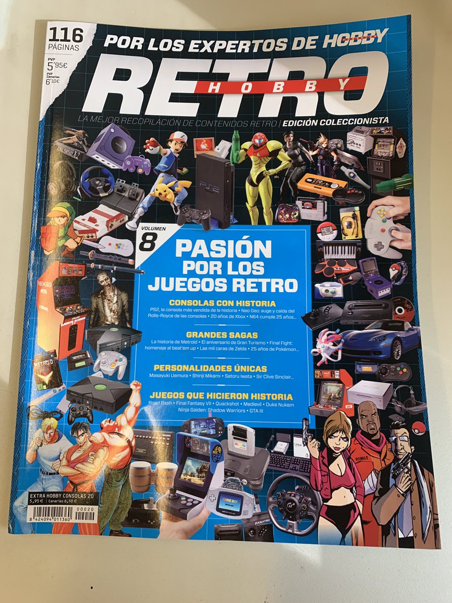 Raziel_BPN's tweet photo. ¡Pero qué pedazo de número de la Retro Hobby! 😍 #retro #retrohobby #gta #metroid #finalfantasy #granturismo #playstation #nintendo #xbox #gameboy #neogeo #DukeNukem #medievil #roadrash #ninjagaiden #hobbyconsolas #gaming #videojuegos #consolas #nostalgia https://t.co/CilwK7J74v