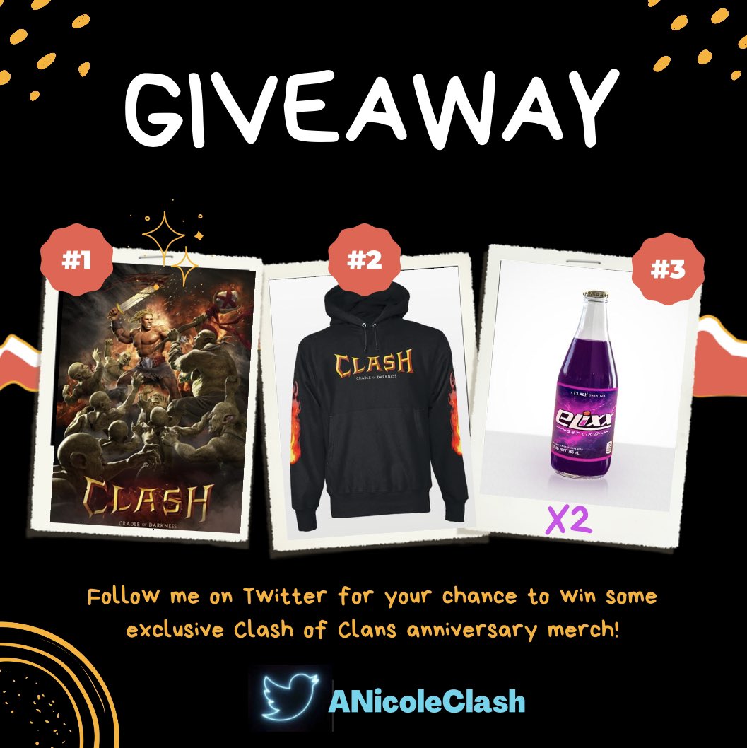 Your chance to win starts today! Use creator code Amie in any Supercell game and post a screenshot below for an entry into my giveaways!  #Clashiversary #CradleOfDarkness

Don’t forget to watch my unboxing video: youtu.be/tPtr5dk7vC8