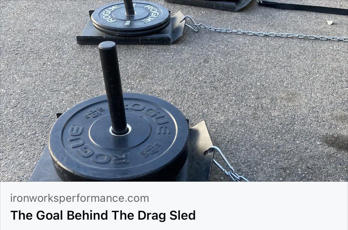 The sled is one of the easiest and most simple movements you can add to your program and your training day in and day out; Sled pulls can aid in building strength, restoring muscle imbalances, increasing power, endurance and conditioning. 

ironworksperformance.com/post/sleds