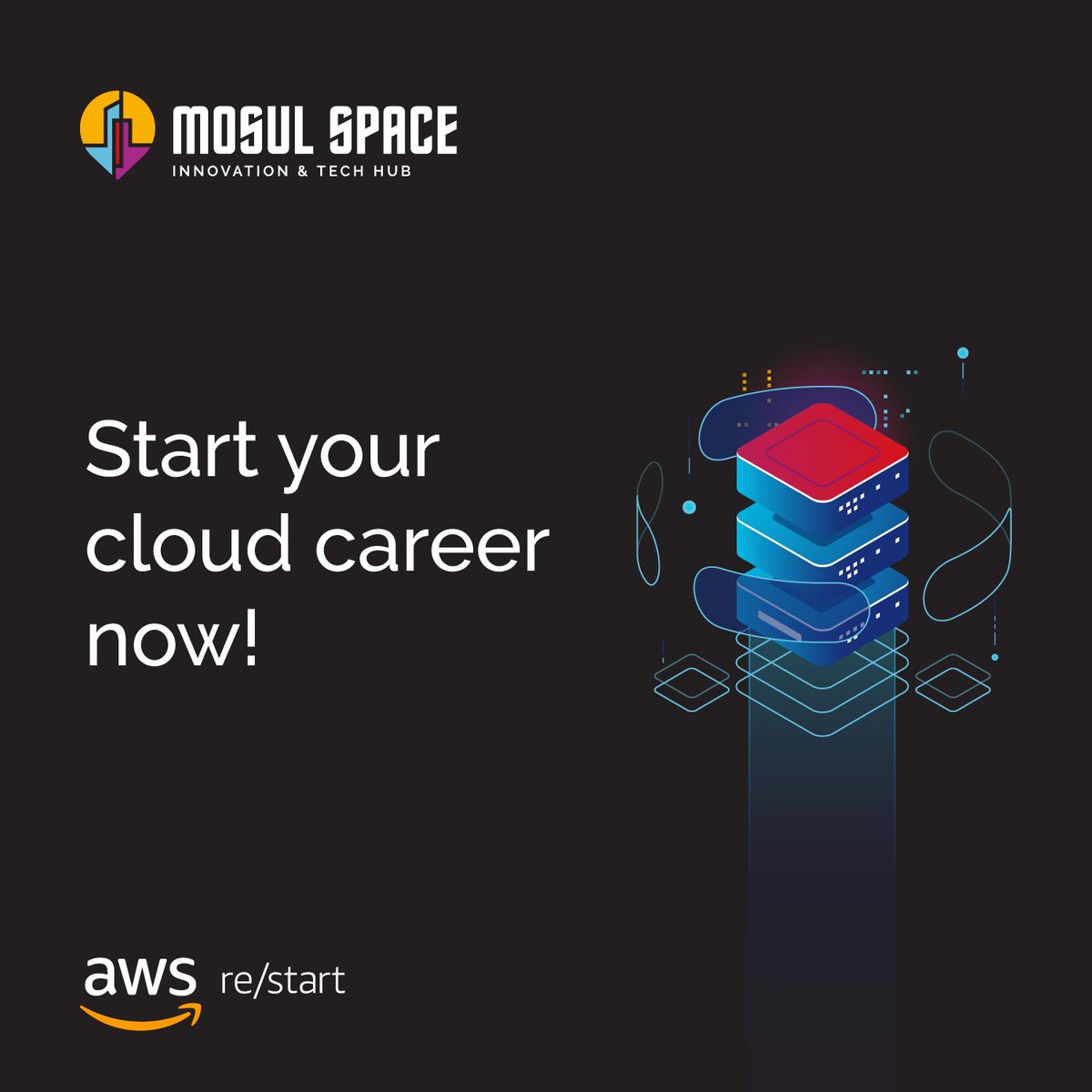 AWS re/Start and Mosul Space are excited to collaborate to build an inclusive and diverse global pipeline of new cloud talents.
<a href="/awscloud/">Amazon Web Services</a>