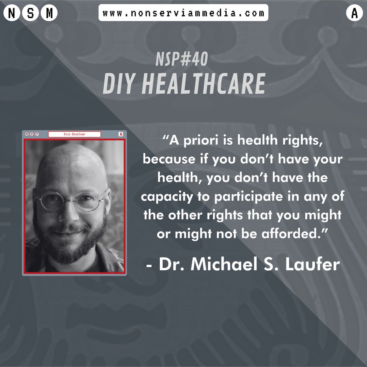 Dr. @MichaelSLaufer on why #HealthRights are fundamental for #HumanRights 

👉 soundcloud.com/nonserviammedi…

#NonServiamMedia #anarchism #healthcare #diy #medicine #reproductiverights #abortion