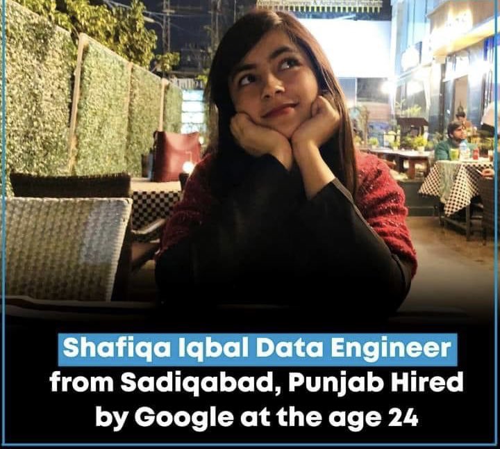 DrNiazAhmadSI's tweet photo. Proud moment for University of the Punjab!
Shafiqa Iqbal an alumnus of PUCIT has been hired by the @Google. Shafiqa Iqbal is working as Big Data Engineer at Google Office in Warsaw, Poland. https://t.co/JiDpJyPBry