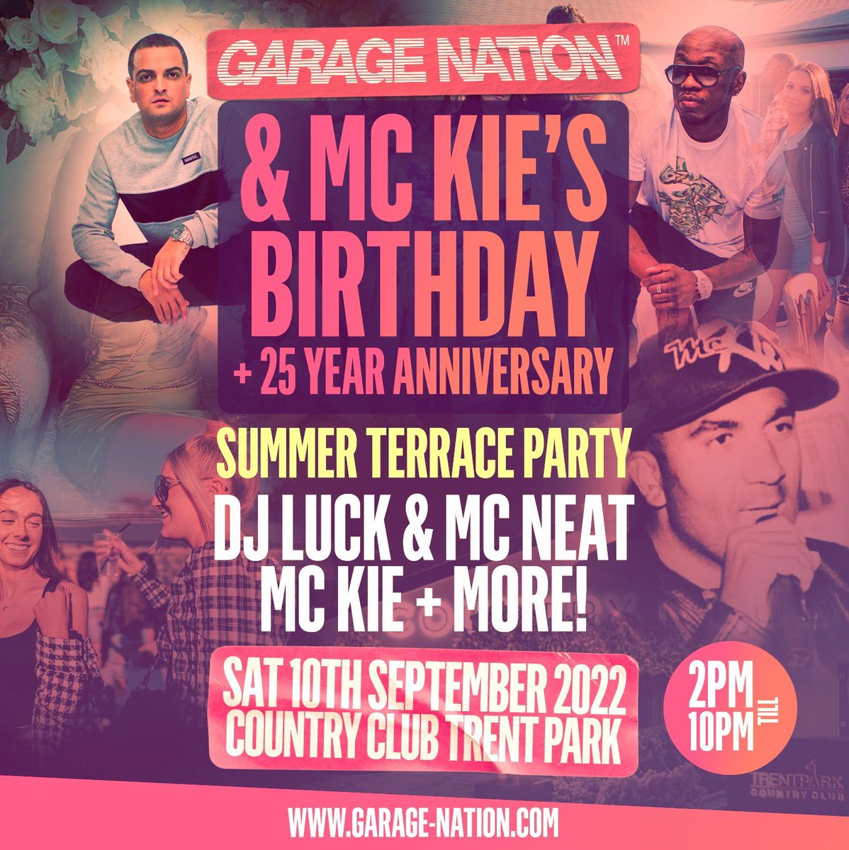 Immensely proud to be celebrating 25 years in the UKG industry, Here’s your invitation to celebrate with Garage Nation &amp; MC KIE - skiddle.com/e/36081084 We Thank you in advance ❤️💙🕺🏽