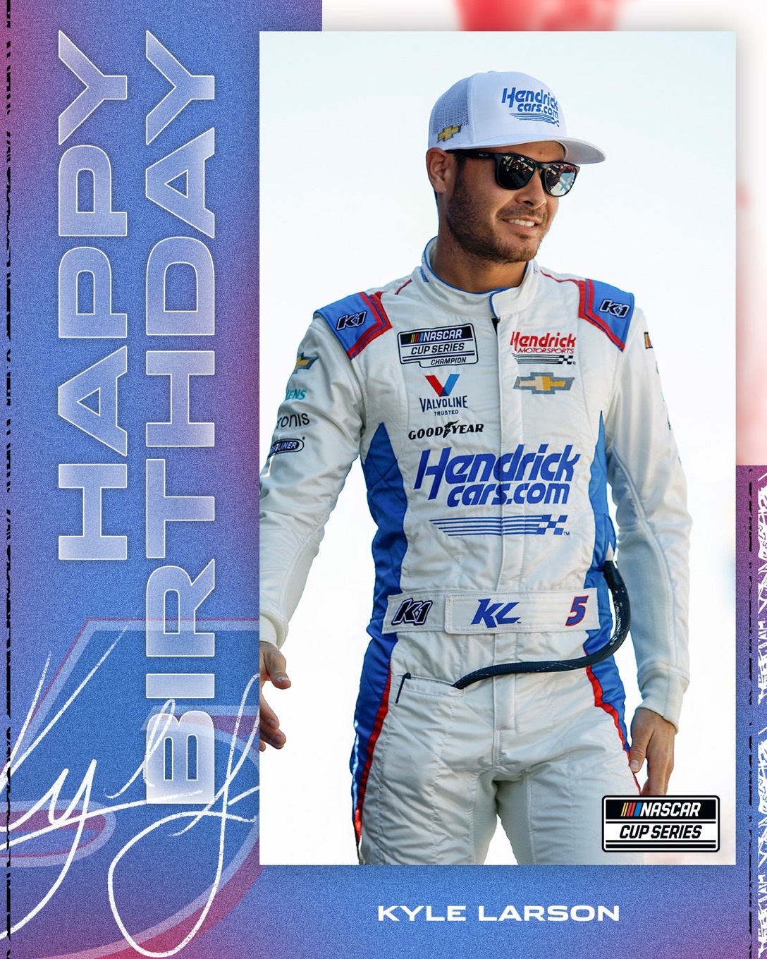 30 and thriving.
Happy birthday to the champ, Kyle  Larson   