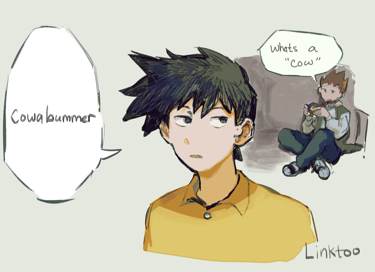 incapable of drawing anything serious for these two now
#mp100 