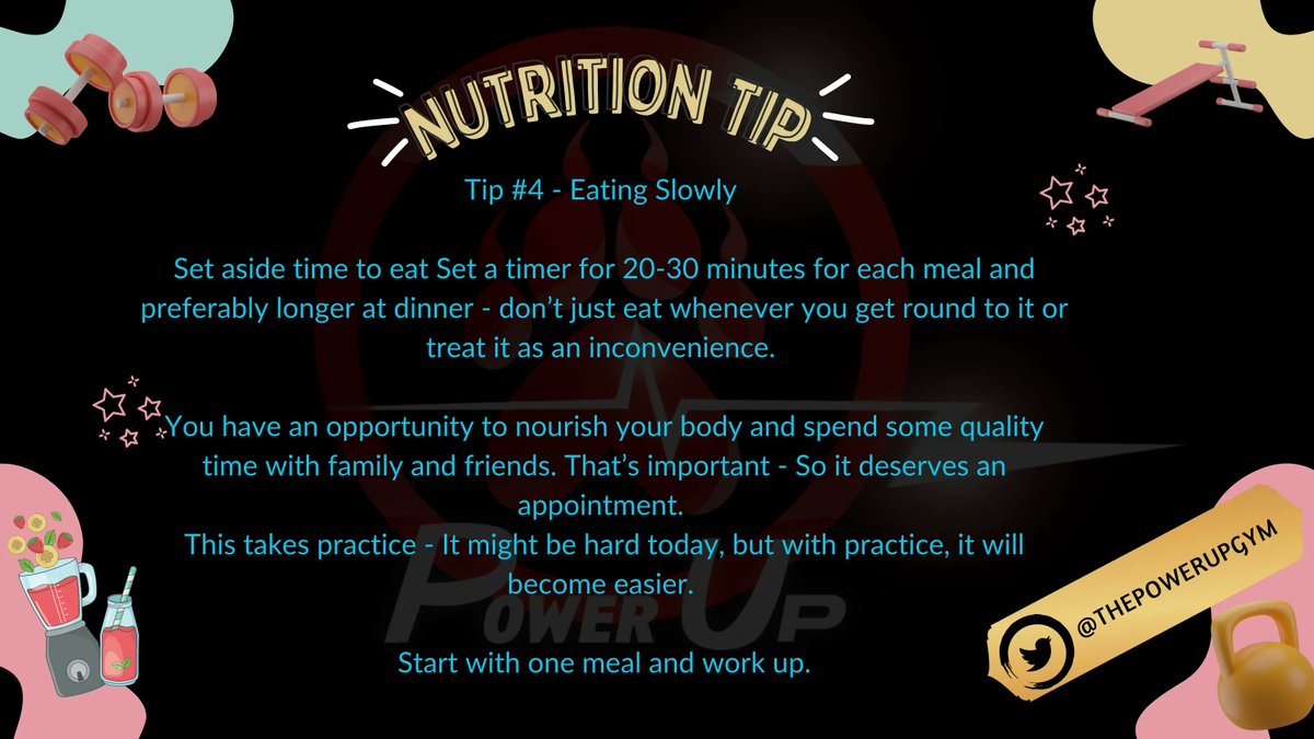 ThePowerUpGym's tweet photo. Practice makes it easier in the long run. 💪💪
#diet #healthyliving #fitnessgoal #HealthyEating #healthyhabits #loseweight #NFTS #nft #NFTCommunity #eatslowly #sloweating #dailygoal #goal #goalsetting https://t.co/5Wu1k0qUyJ