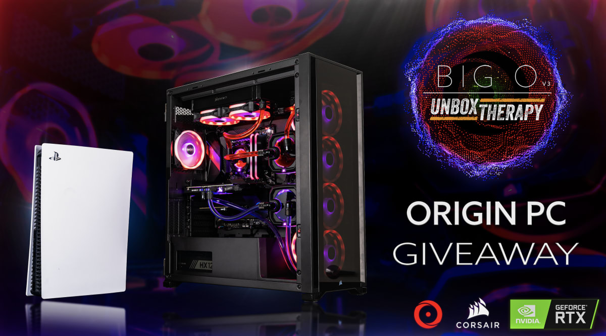 ORIGINPC's tweet photo. 🚨 SPECIAL GIVEAWAY 🚨 

Celebrating the recent unveiling of our BIG O V3 with @UnboxTherapy we are running a global giveaway which includes a top of the line PC + a PlayStation 5 🎁 

Enter here for the chance to win: https://t.co/cFIg5WXYgh https://t.co/rfPZrgm2Xo